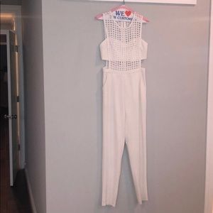 Carli Bybel x miss guided white jumpsuit